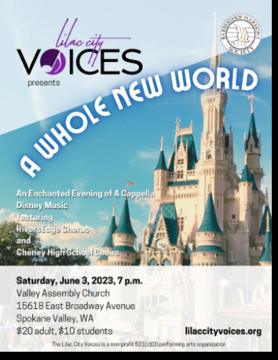 Lilac City Voices show flyer